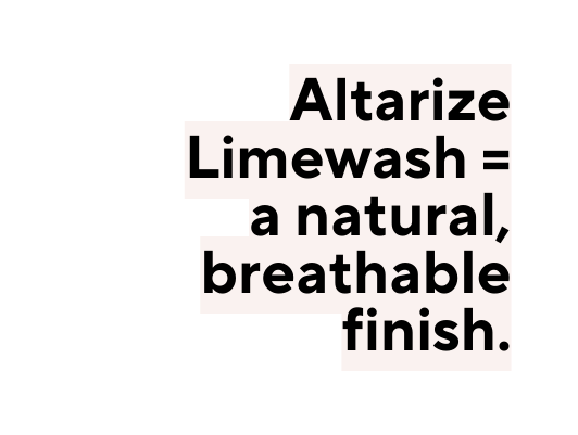 Altarize Limewash a natural breathable finish